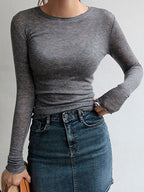 DressBetty - Slim High Quality Plain T Shirt