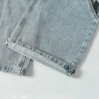 Snap Button Cut Out Jeans