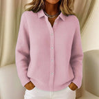 Sofia Amoretti Collared Button-Up Cardigan
