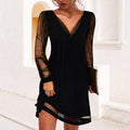 Sofia Amoretti Elegant Evening Dress with Sheer Detail