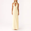 Sofia Amoretti Halter Neck Maxi Dress
