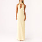 Sofia Amoretti Halter Neck Maxi Dress