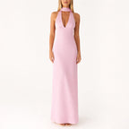 Sofia Amoretti Halter Neck Maxi Dress