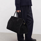 Sofia Amoretti Large Structured Suede Handbag