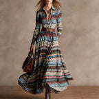 Sofia Amoretti Multicolor Bohemian Pattern Maxi Dress