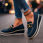 Sofia Amoretti Platform Loafers with Chain Detail