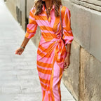 Sofia Amoretti Printed Maxi Dress with Wrap Front