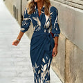 Sofia Amoretti Printed Maxi Dress with Wrap Front