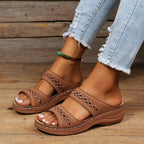 Sofia Amoretti Sandals with Decorative Cutout Straps