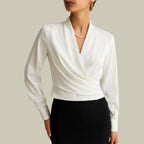 Sofia Amoretti V-Neck Wrap Front Blouse
