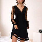 Sofia Amoretti Elegant Evening Dress with Sheer Detail