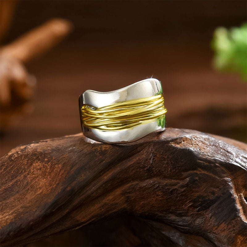 Sofia Amoretti Layered Two-Tone Ring