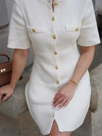 Soft Girl Button Up Mini Dress