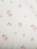 Soft Girl Floral Satin Midi Skirt