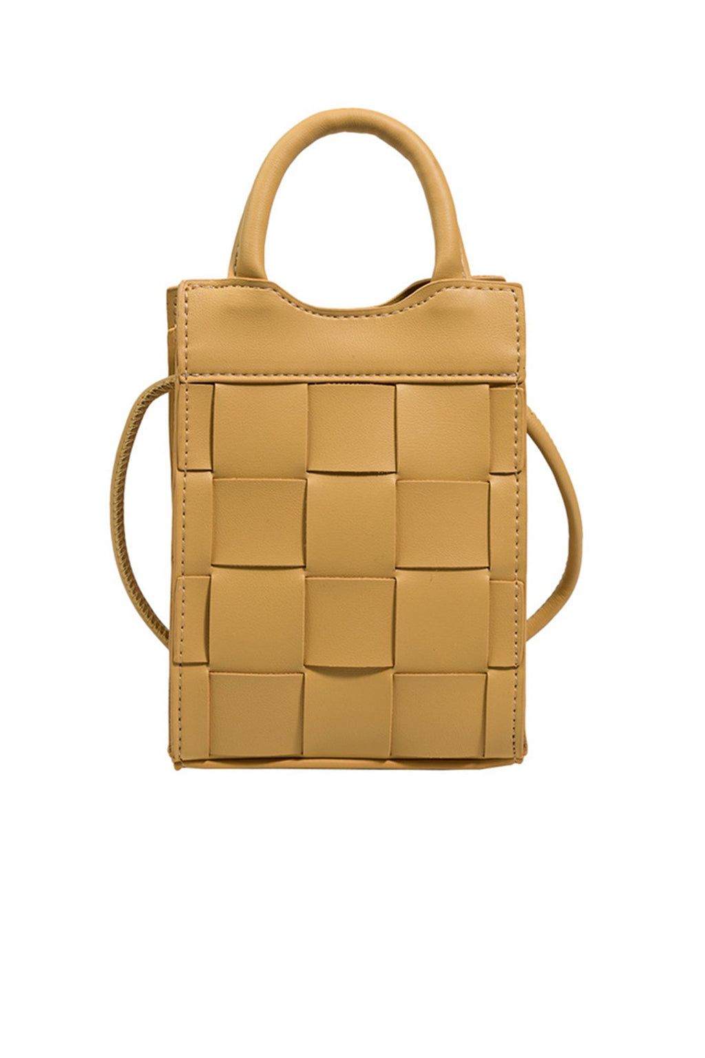 Solid Color 2-Way Woven Bag
