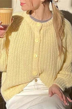 Solid Color Botton Down Cardigan