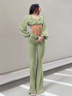 DressBetty - Vintage Elastic Flared Pants