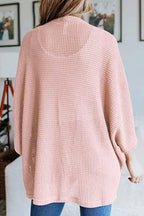 Solid Half Sleeve Wrap Cardigan