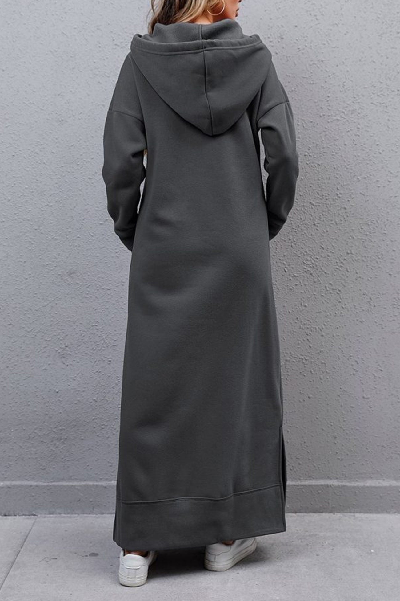 Xara Elevated Hoodie Dress with a Slit Hem Boutique Collection
