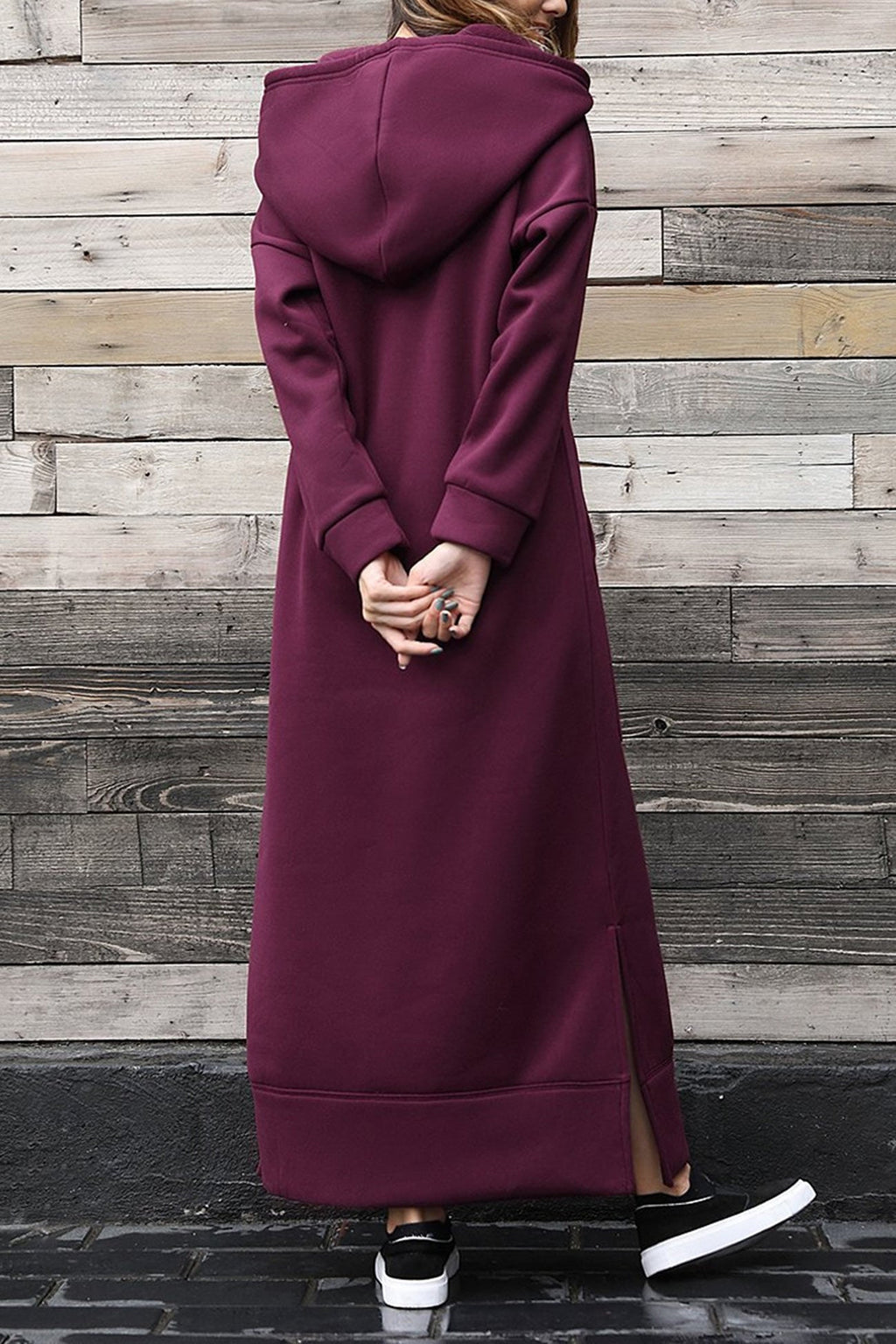 Xara Elevated Hoodie Dress with a Slit Hem Boutique Collection