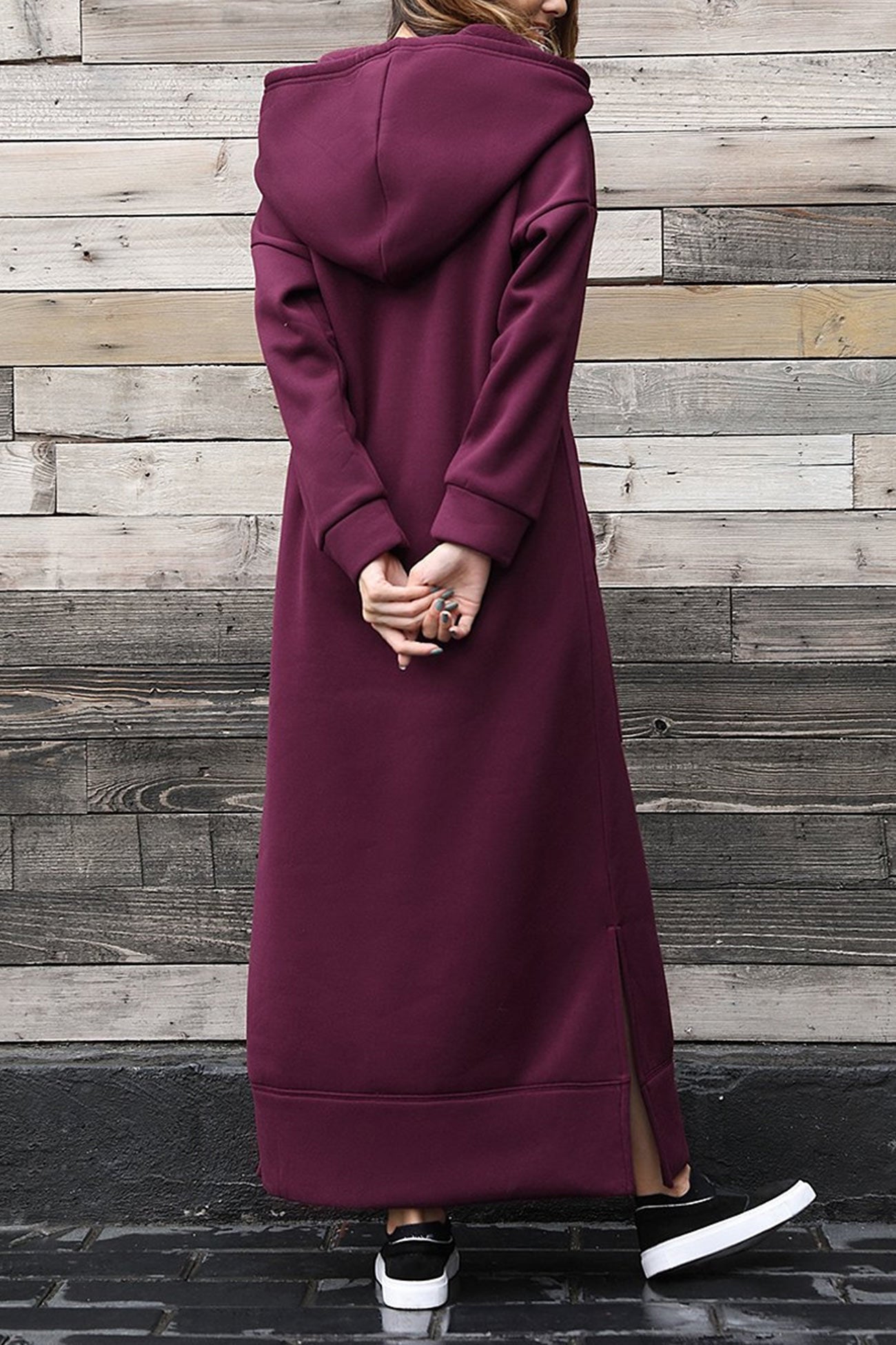 Xara Elevated Hoodie Dress with a Slit Hem Boutique Collection