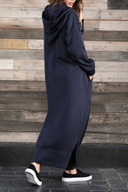 Xara Elevated Hoodie Dress with a Slit Hem Boutique Collection
