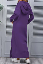 Xara Elevated Hoodie Dress with a Slit Hem Boutique Collection