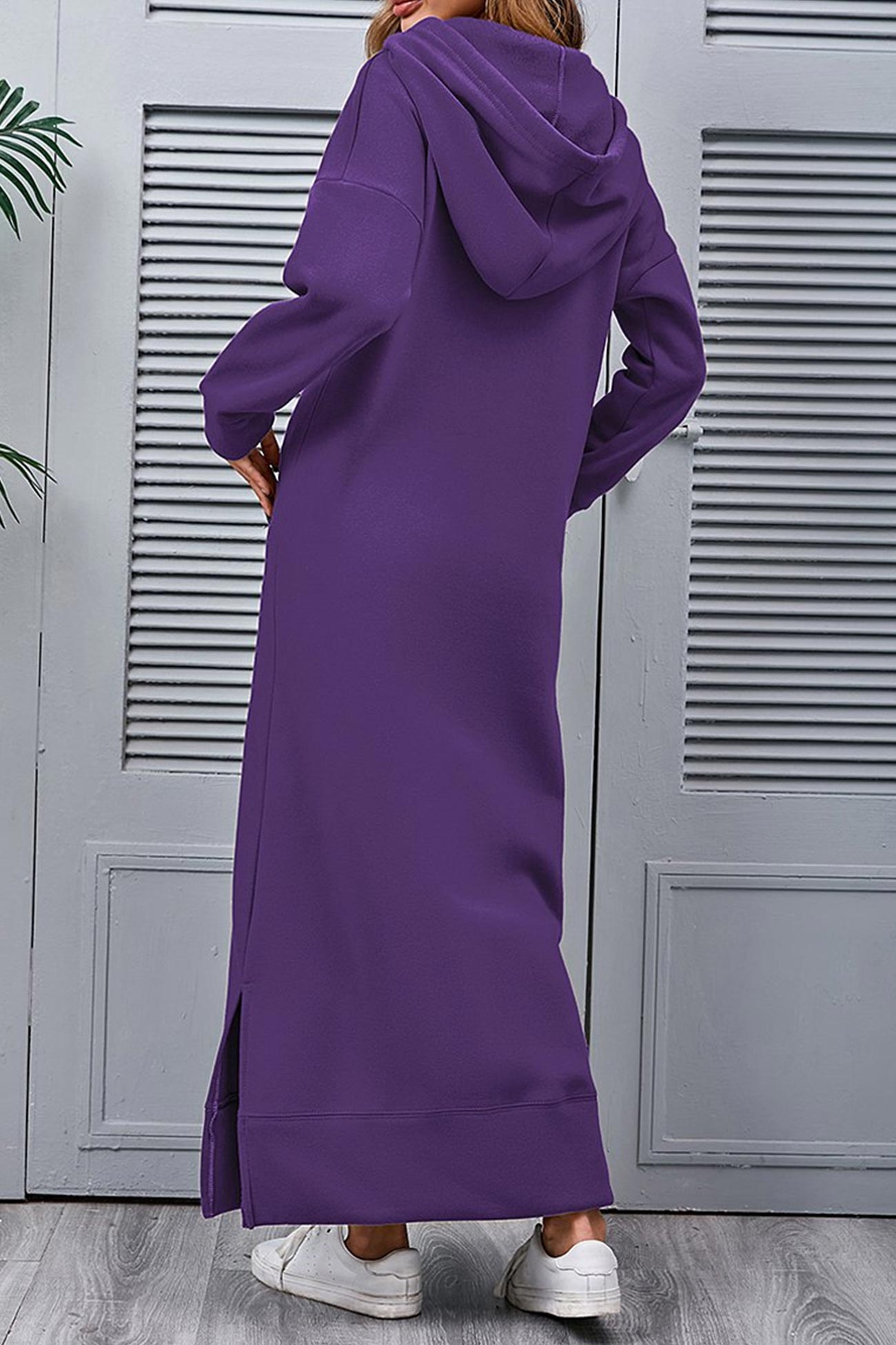 Xara Elevated Hoodie Dress with a Slit Hem Boutique Collection
