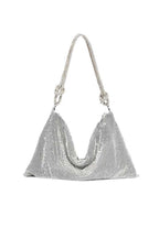 Solid Rhinestone Shoulder Bag