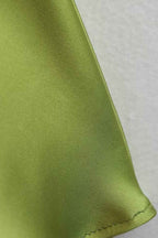 Solid Halterneck Satin Backless Dress