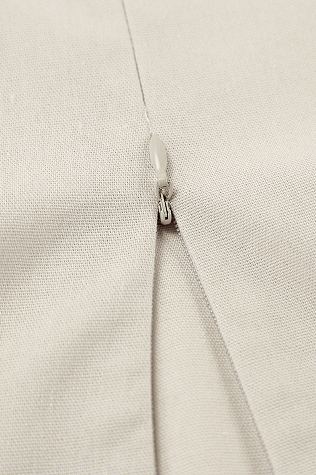 Spaghetti Straps A-line Cotton Linen Dress