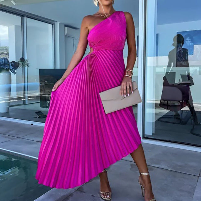 Marta Minimalist Asymmetric Pasodoble Dress Everyday Luxe Edit