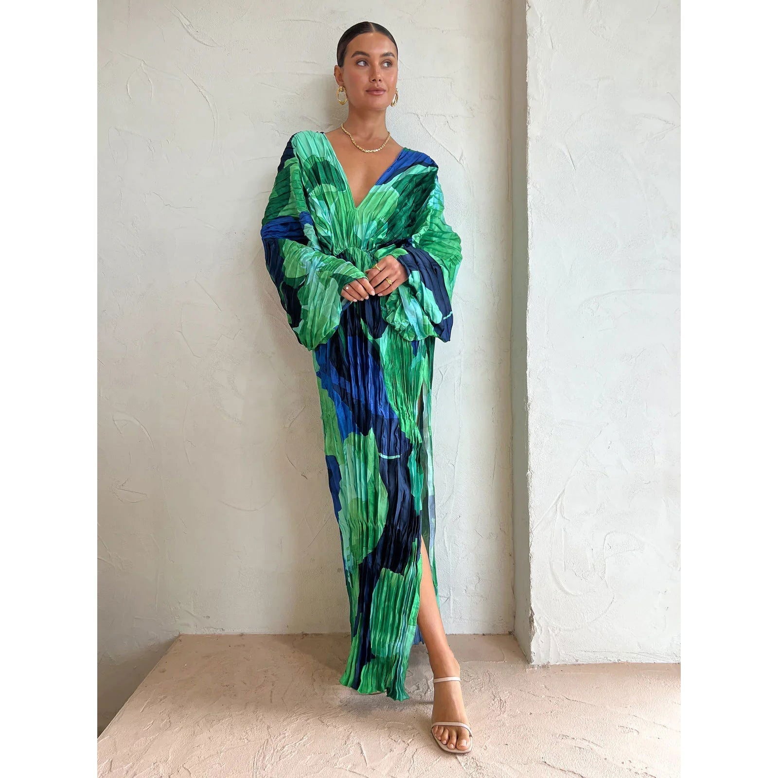 Pleated Dress Casual Loose Vacation