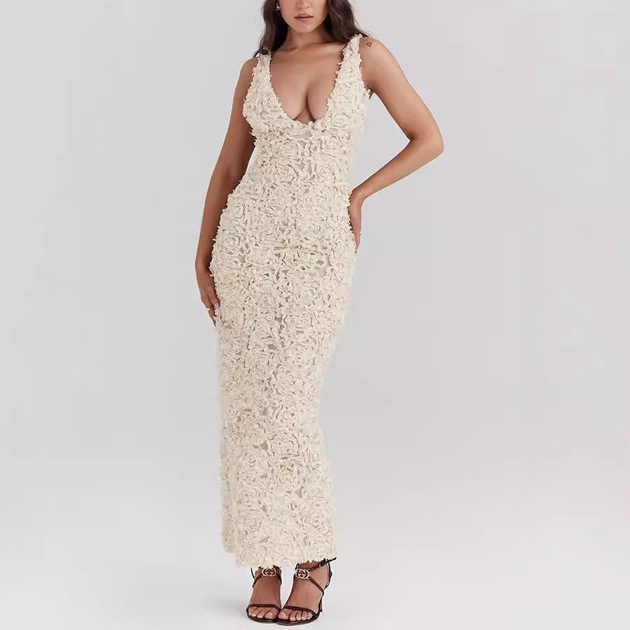 Strap Split Dress Casual Loose Vacation Dress