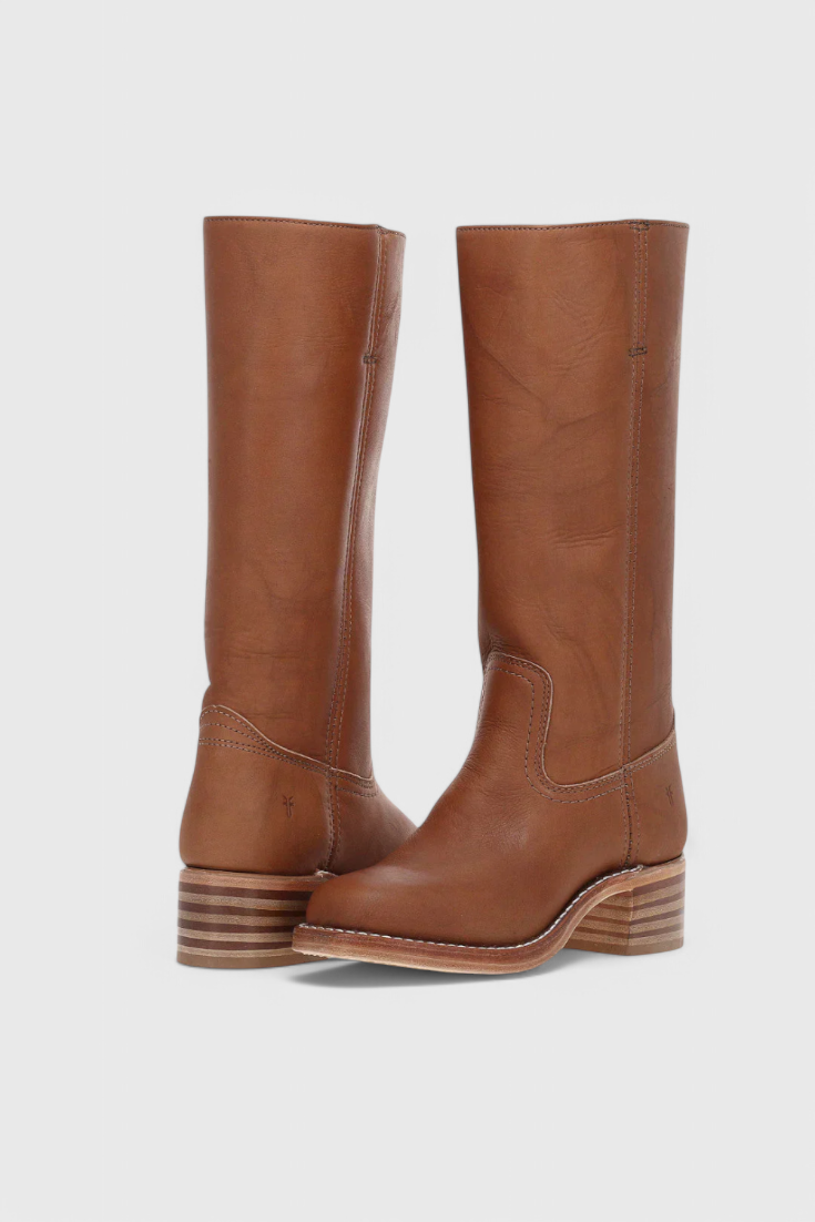 The Wren — Leather Knee-High Cowboy Boots