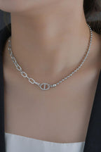 Blue Zone Planet | Stainless Steel Two-Piece Necklace Set