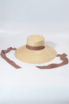 Ribbon Wide Brim Straw Hat