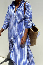 Printed Half Sleeve Shirt Dress
