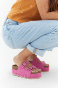Suede Platform Sandal