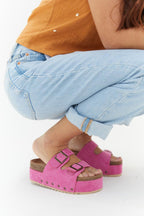 Suede Platform Sandal