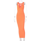 Ribbed Knit Sleeveless Mock Neck Bodycon Mini Dress