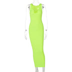 Ribbed Knit Sleeveless Mock Neck Bodycon Mini Dress