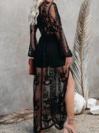Cinthia Aesthetic Maxi Dress Bohemian Lace Evening Wear Edit