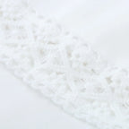 Off Shoulder Lace Flounce Scalloped Tiered Maxi Dress