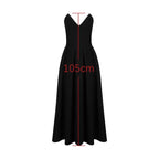 Strapless Plunging Sweetheart Corset Bodice Pleated A-Line Midi Dress