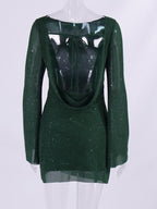 Aella Sequin Dress with Long Sleeves