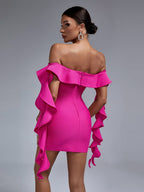 Azalea Ruffle Bandage Dress