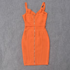 Glamorous Contouring Bandage Dress with Structured Style