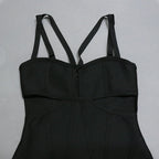 Charlotte Bandage Dress with Cut Out Tassels