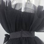 Deanna Mesh Ruched Dress - Mesh Detailing